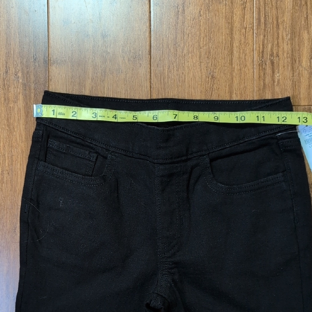 Old Navy Pull-On Boot Cut Black Jeans Size Med 10-12 - Picture 5 of 9
